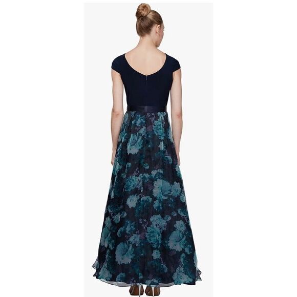 S.L. Fashions Women's Floral Print Skirt Dress 9141141 - Picture 2 of 9